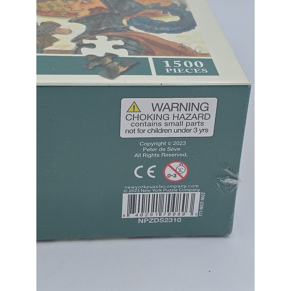 New York Puzzle - Duchess of Whimsy by Peter de Seve 1500pc Puzzle NEW SEALED - Picture 6 of 6
